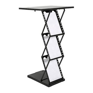 update displays Prospektständer schwarz DIN A4 3 Fächer 29,0 x 40,0 x 95,5 cm, 1 St.