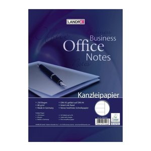 LANDRE Kanzleipapier Office A3/A4 liniert 250 pro Packung