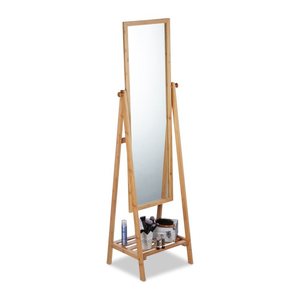 relaxdays Spiegel braun 40,0 x 36,0 x 159,5 cm