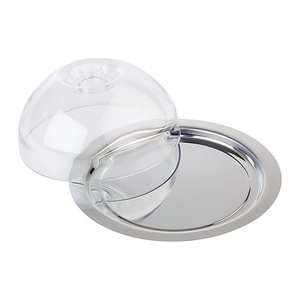 APS Tablett mit Deckel FINESSE silber rund Ø 22,5 cm, 1 St.
