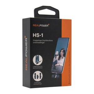 RealPower HS-1,Wireless Microphone,2 Mikrofone,1 Empfänger