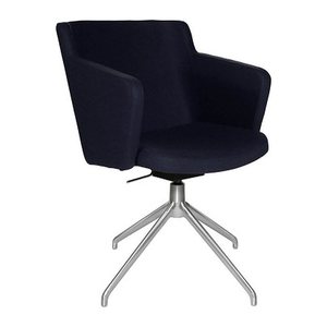 Topstar Besuchersessel SFH 1.0 dunkelblau edelstahl, Optik matt Stoff 58,0 x 66,0 x 87,0 - 90,0 cm, 1 St.