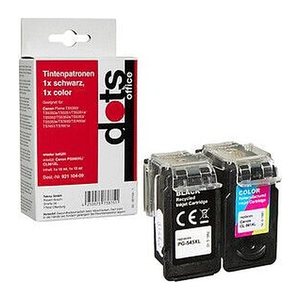 dots  schwarz, color Druckerpatronen kompatibel zu Canon PG560XL/CL561XL, 2er-Set