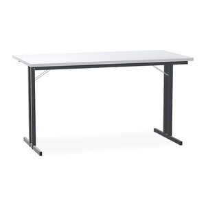 Klapptisch mit T-Fuß – Gestell in Schwarzgrau (1400 x 700 x 750 mm)