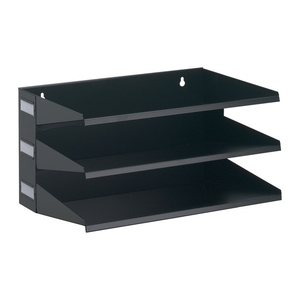 DURABLE Sortierstation schwarz mit 3 Fächern