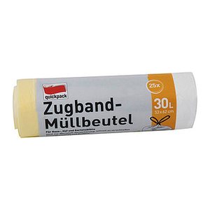 quickpack Müllbeutel 30,0 l gelb, 25 St.