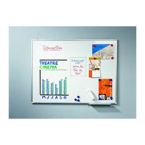 AKTION: Legamaster Whiteboard PREMIUM PLUS 180,0 x 120,0 cm weiß emaillierter Stahl + GRATIS 2 Boardmarker TZ (schwarz, blau), Whiteboard Löscher, Markerhalter, Magnet