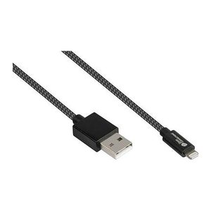 Good Connections USB2.0 Kabel A-Lightning MFI schw. 0,5m