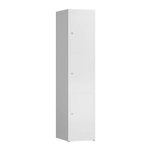 ClassiX Schließfachschrank signalweiß X-523317, 3 Schließfächer 41,5 x 50,0 x 180,0 cm