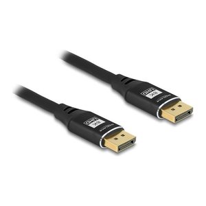DELOCK DisplayPort Kabel 8K 60Hz 3m schwarz Metall