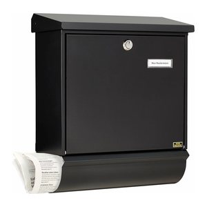 BURG WÄCHTER Briefkasten Comfort 32650 schwarz