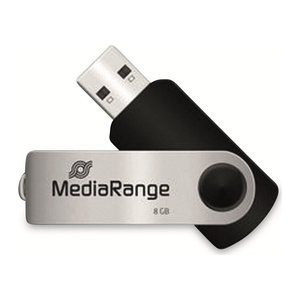 MediaRange USB-Stick schwarz, silber 8 GB, 1 St.