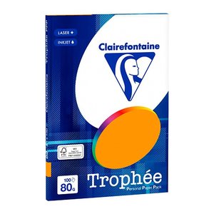 Clairefontaine Kopierpapier Trophée orange DIN A4 80 g/qm 100 Blatt