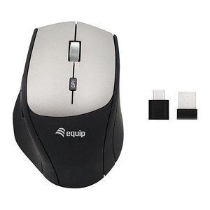 Equip Ergonomische Maus USB-A/-C Adapter Rechts schwarz