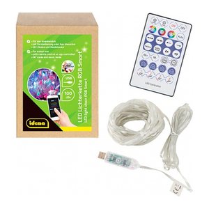 Idena 100er Smart LED Lichterkette transparent 12,0 m, 1 St.