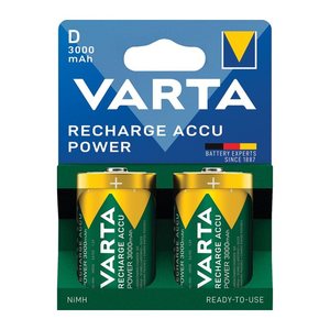 VARTA Akkus RECHARGE ACCU Power Ni-MH Mono D 3.000 mAh, 2 St.