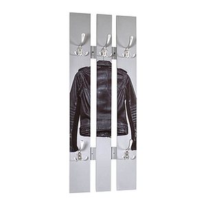 HAKU Möbel Wandgarderobe 17866 Lederjacken Holz 5 Haken 40,0 x 100,0 cm, 1 St.
