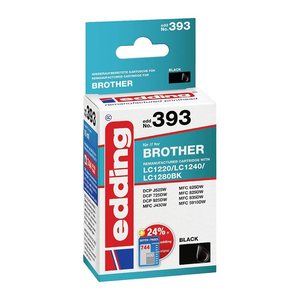 edding EDD-393 schwarz Druckerpatrone kompatibel zu brother LC-1240BK