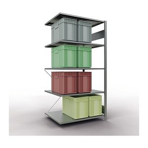 SCHULTE Anbau-Schwerlastregal MULTIplus 150 12585 silber 100,0 x 80,0 x 200,0 cm