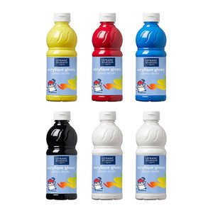 LEFRANC BOURGEOIS Acrylfarben farbsortiert 6x 500,0 ml, 6 St.