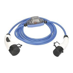 as-Schwabe MODE 3 mit ROCO Stromzähler Ladekabel für Elektroautos Typ 2 auf Typ 2 blau 230 V, 16 A, 3,6 KW, 5,0 m
