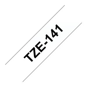brother Schriftband TZe-141 TZE141, 18 mm, schwarz auf transparent, 1 St.