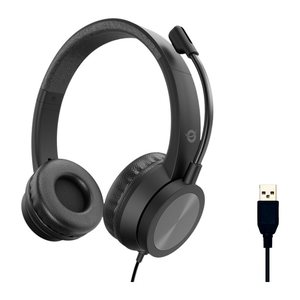 CONCEPTRONIC Headset Stereo USB-A/Mikro/Bedien./ANC 2.00m sw