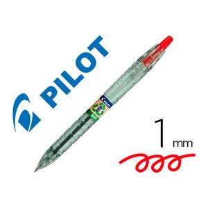 PILOT Kugelschreiber B2P „Bottle 2 Pen“ ECOBALL transparent/grün, Schreibfarbe: rot, 1 St.