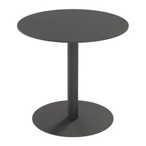 meet powered by PAPERFLOW CROSS Bistrotisch rund HPL-Platte schwarz 80,0 x 80,0 x 75,0 cm, 1 St.