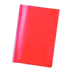 HERMA Heftumschlag transparent rot Kunststoff DIN A5, 1 St.