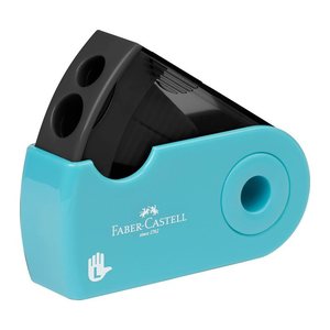 FABER-CASTELL Linkshänder Dosenspitzer doppelt Sleeve schwarz
