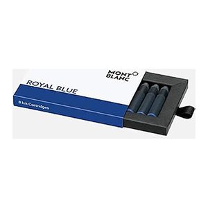 MONTBLANC Tintenpatronen für Füller Royal Blue königsblau, 8 St.