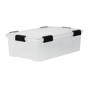 IRIS Ohyama Water Proof Aufbewahrungsbox 30,0 l transparent, schwarz 29,0 x 39,0 x 19,1 cm, 1 St.