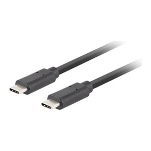 LANBERG USB-C M/M 3.1 GEN 2 Kabel 1m 10GB/S PD100W schwarz