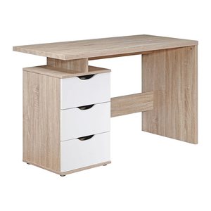 WOHNLING Schreibtisch sonoma-eiche rechteckig, C-Fuß-Gestell eiche 120,0 x 53,0 cm
