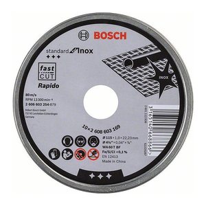 BOSCH Trennscheiben Standard for Inox, 10 St.