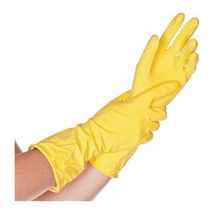 HYGOSTAR unisex Gummihandschuhe Bettina gelb Größe 10, 1 Paar