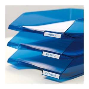 DYMO D1 Schriftband 45014 12mmx7.0m blau ->weiß