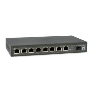 LevelOne PoE+Switch 8xGE PoE/1x10GSFP+ 120W unmanged Plastik