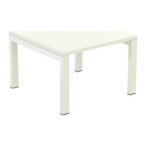 meet powered by PAPERFLOW Beistelltisch quadratisch Spanplatte weiß 60,0 x 60,0 x 40,0 cm, 1 St.