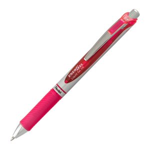 Pentel EnerGel BL77 Gelschreiber pink/silber 0,35 mm, Schreibfarbe: pink, 1 St.
