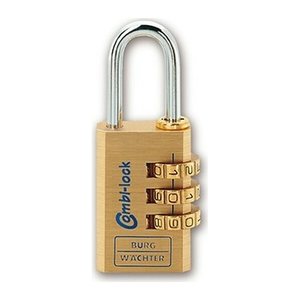 BURG WÄCHTER Vorhängeschloss Combi-Lock 80 15M gold, 1 St.