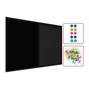 ALLboards Pinnwand 60,0 x 40,0 cm Textil schwarz