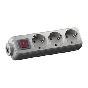 BACHMANN SELLY 3-fach Steckdosenleiste mit Schalter 1,5 m weiß