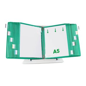 tarifold Sichttafelsystem 435205 DIN A5 grün mit 20 St. Sichttafeln, 1 St.