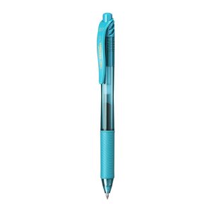 Pentel ENERGEL BL107 Gelschreiber türkis/transparent 0,35 mm, Schreibfarbe: türkis, 1 St.