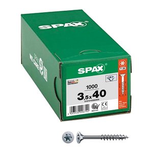 SPAX® Universalschrauben T20 Senkkopf WIROX 0191010350405 3,5 mm x 40 mm, 1.000 St.