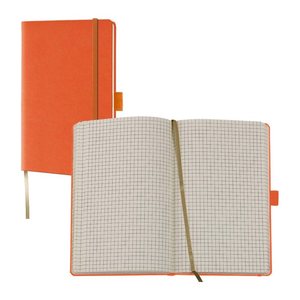 Lediberg Notizbuch Tucson ca. DIN A6 kariert, orange Hardcover 192 Seiten, 1 St.