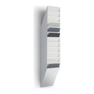 DURABLE Wandprospekthalter FLEXIBOXX weiß DIN A4 24,2 x 13,5 x 111,5 cm, 1 St.