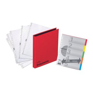 PAGNA Ringbuch 2-Ringe rot DIN A4, 1 St.